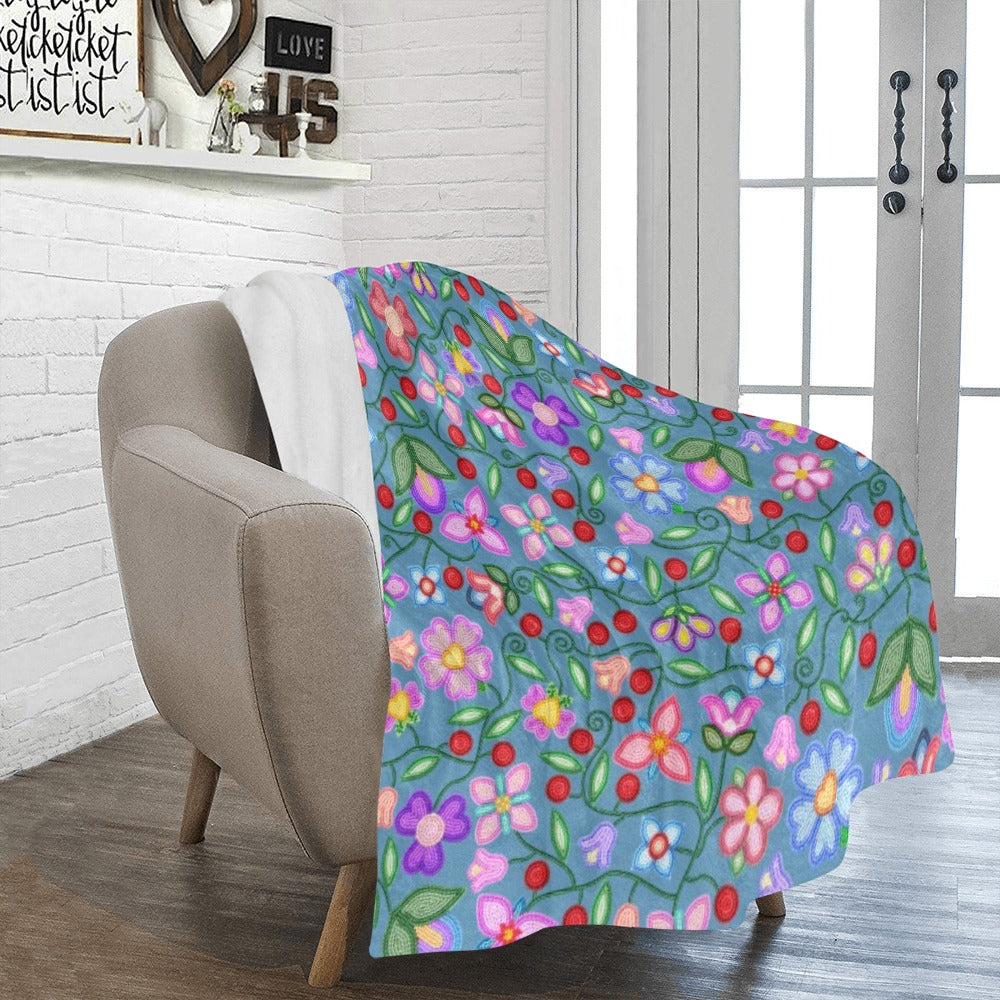 Petal Harmony River Large Micro Fleece Blanket