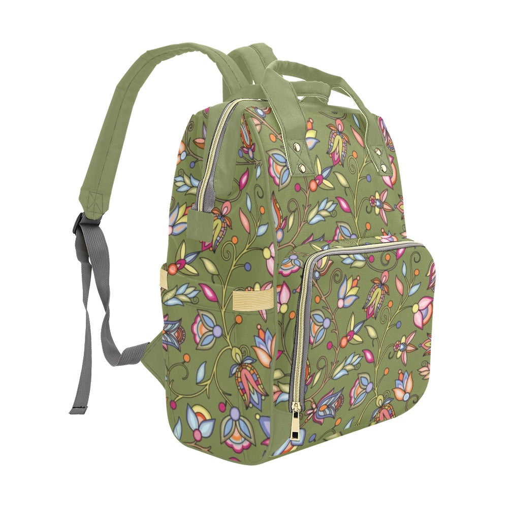 Buffalo Bloom Sage Multi-Function Diaper Backpack