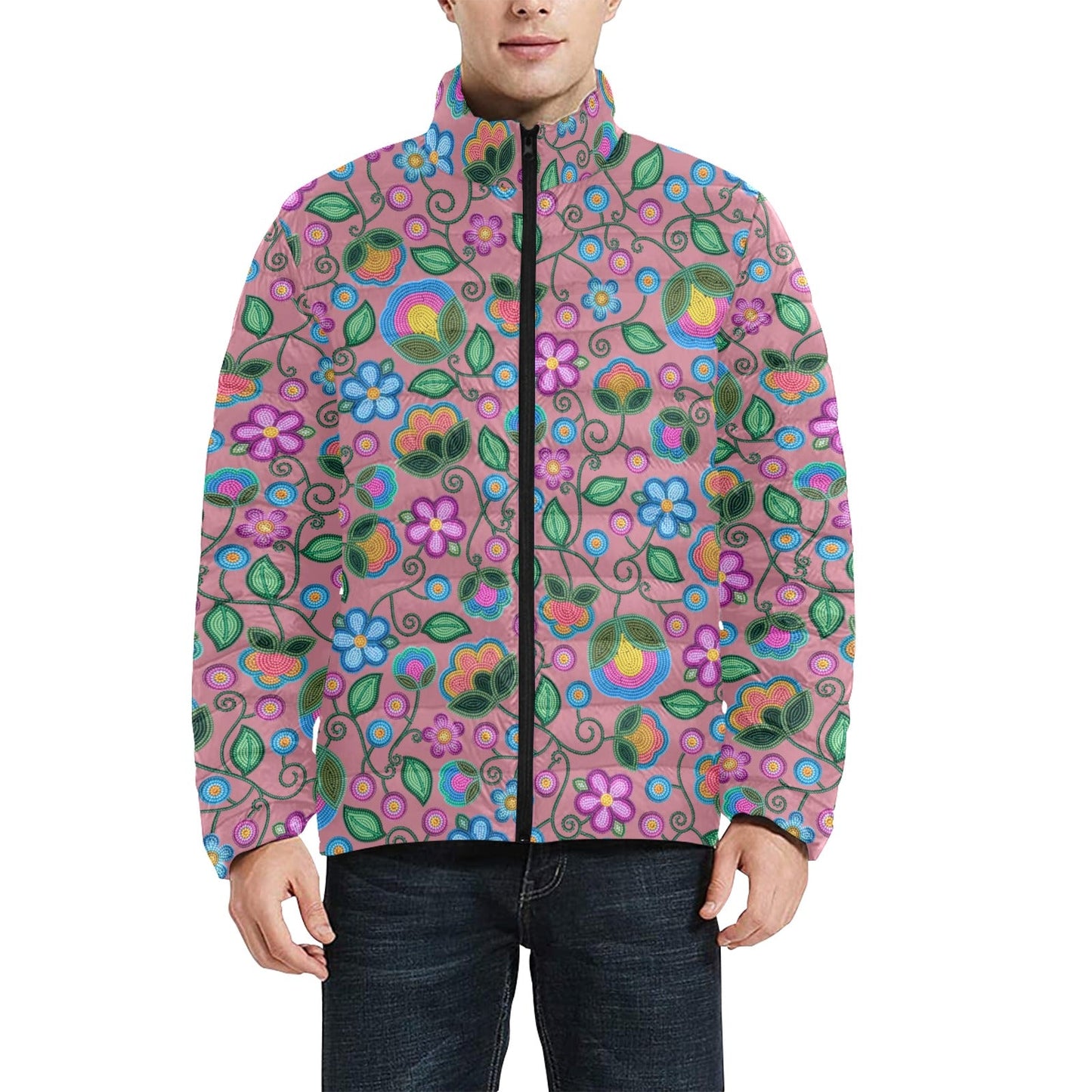 Turquoise Sunbeam Peach Padded Jacket