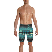 Load image into Gallery viewer, Inspire Green Men&#39;s Knee Length Swimming Trunks
