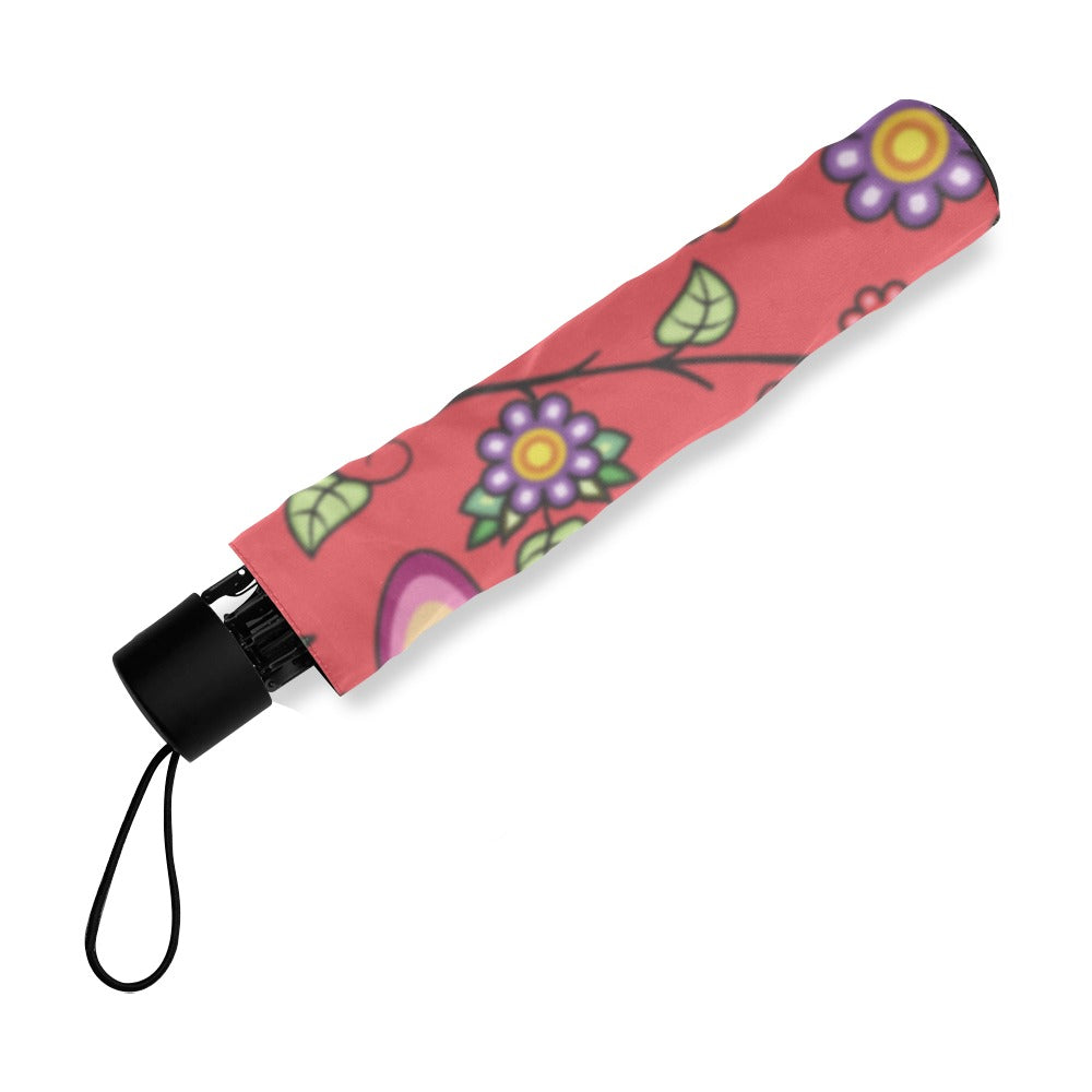 Heartbeat Petals Red Foldable Umbrella