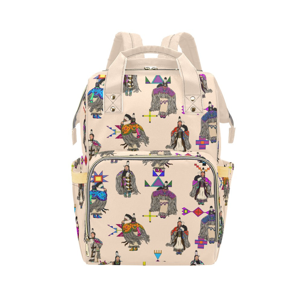 Women's Tradish Dancers  Muslin Multi-Function Diaper Backpack