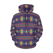 Load image into Gallery viewer, Dreams of Ancestors Indigo Hoodie for Women
