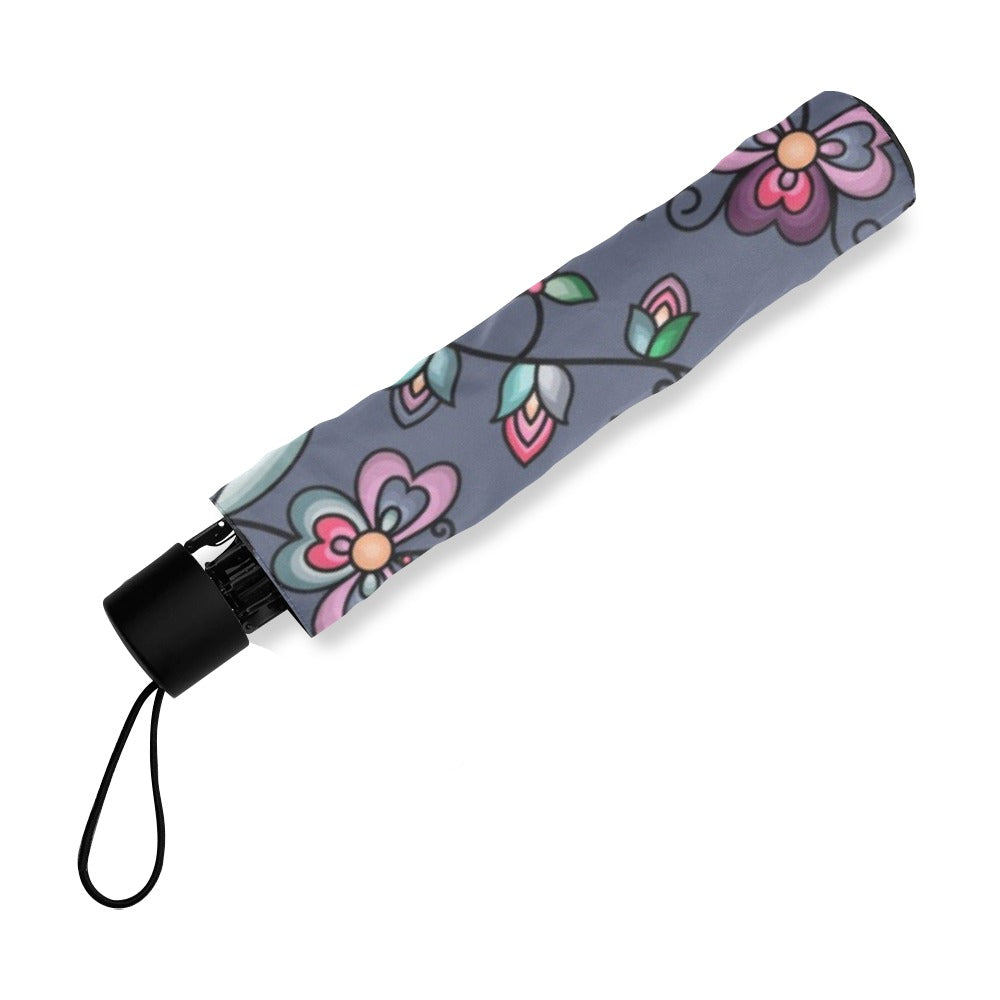 Amber Evening Garland Blue Foldable Umbrella