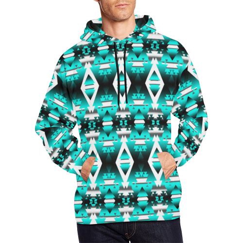 Deep Lake Winter Camp All Over Print Hoodie for Men (USA Size) (Model H13) All Over Print Hoodie for Men (H13) e-joyer 