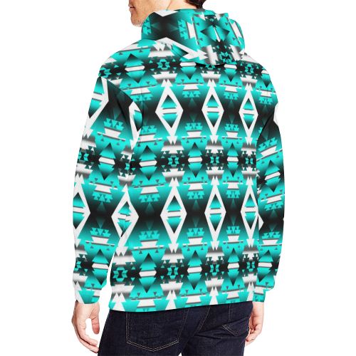 Deep Lake Winter Camp All Over Print Hoodie for Men (USA Size) (Model H13) All Over Print Hoodie for Men (H13) e-joyer 