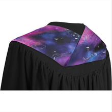 Load image into Gallery viewer, Animal Ancestors 1 Blue and Pink Graduation Stole
