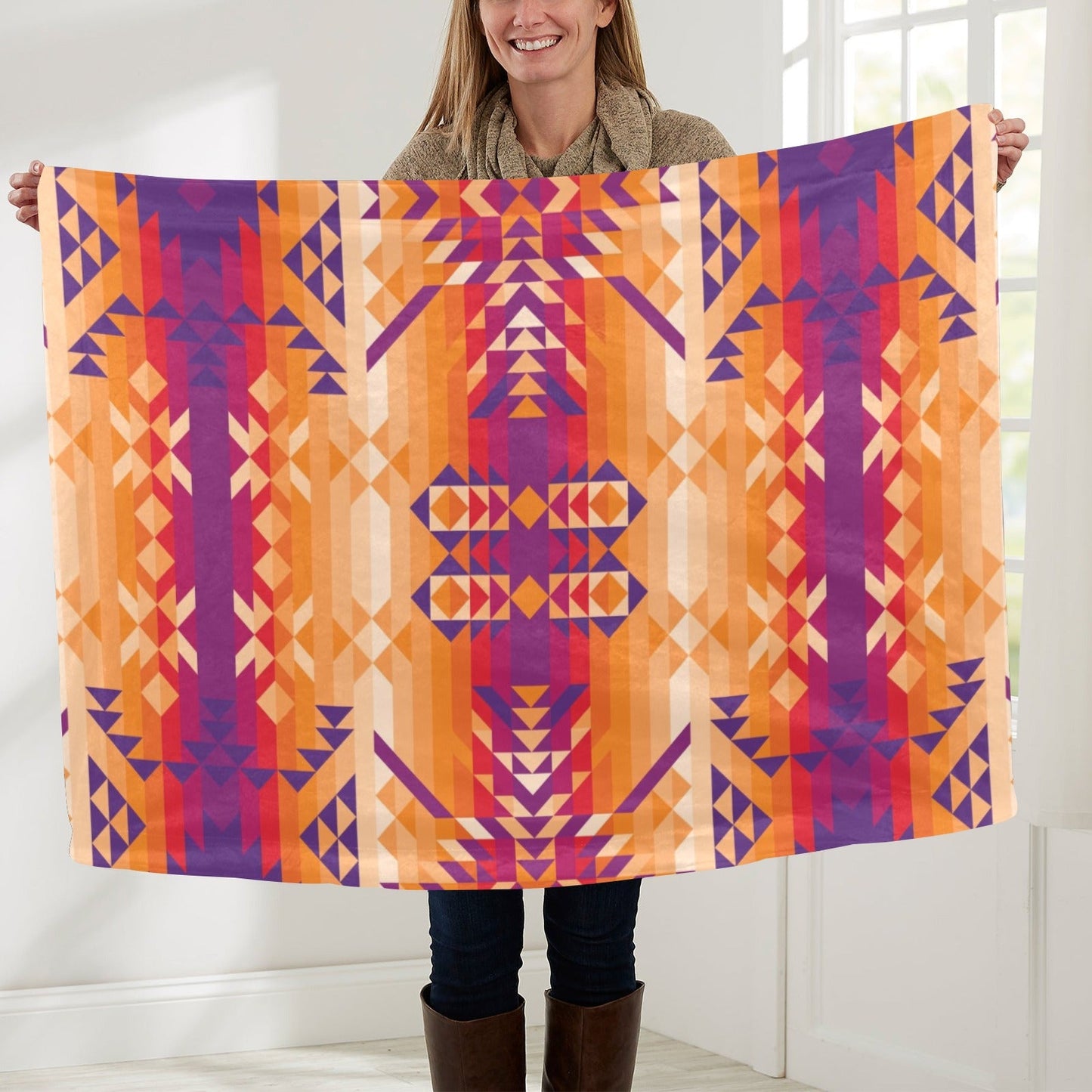 Desert Geo Large Baby Blanket