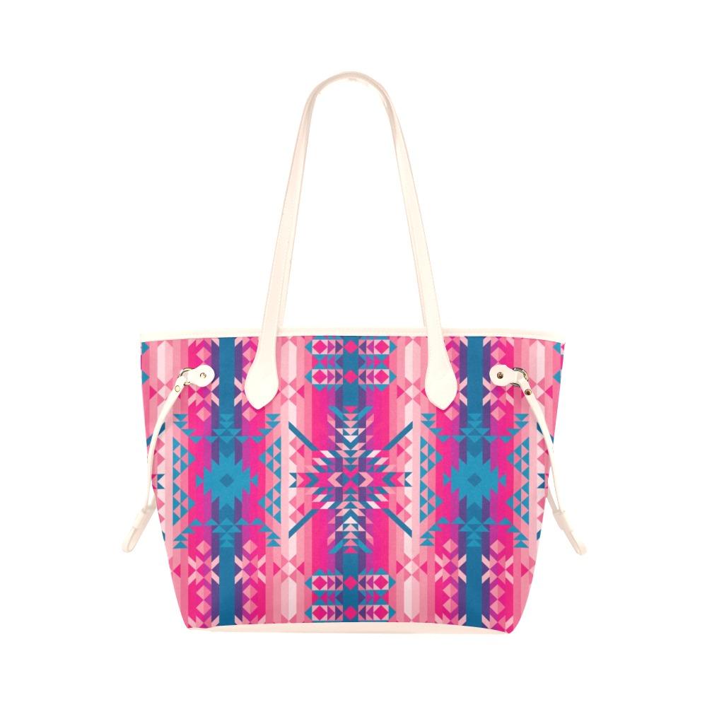 Desert Geo Clover Canvas Tote
