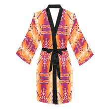 Load image into Gallery viewer, Desert Geo Long Sleeve Kimono Robe Long Sleeve Kimono Robe e-joyer 
