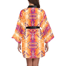 Load image into Gallery viewer, Desert Geo Long Sleeve Kimono Robe Long Sleeve Kimono Robe e-joyer 
