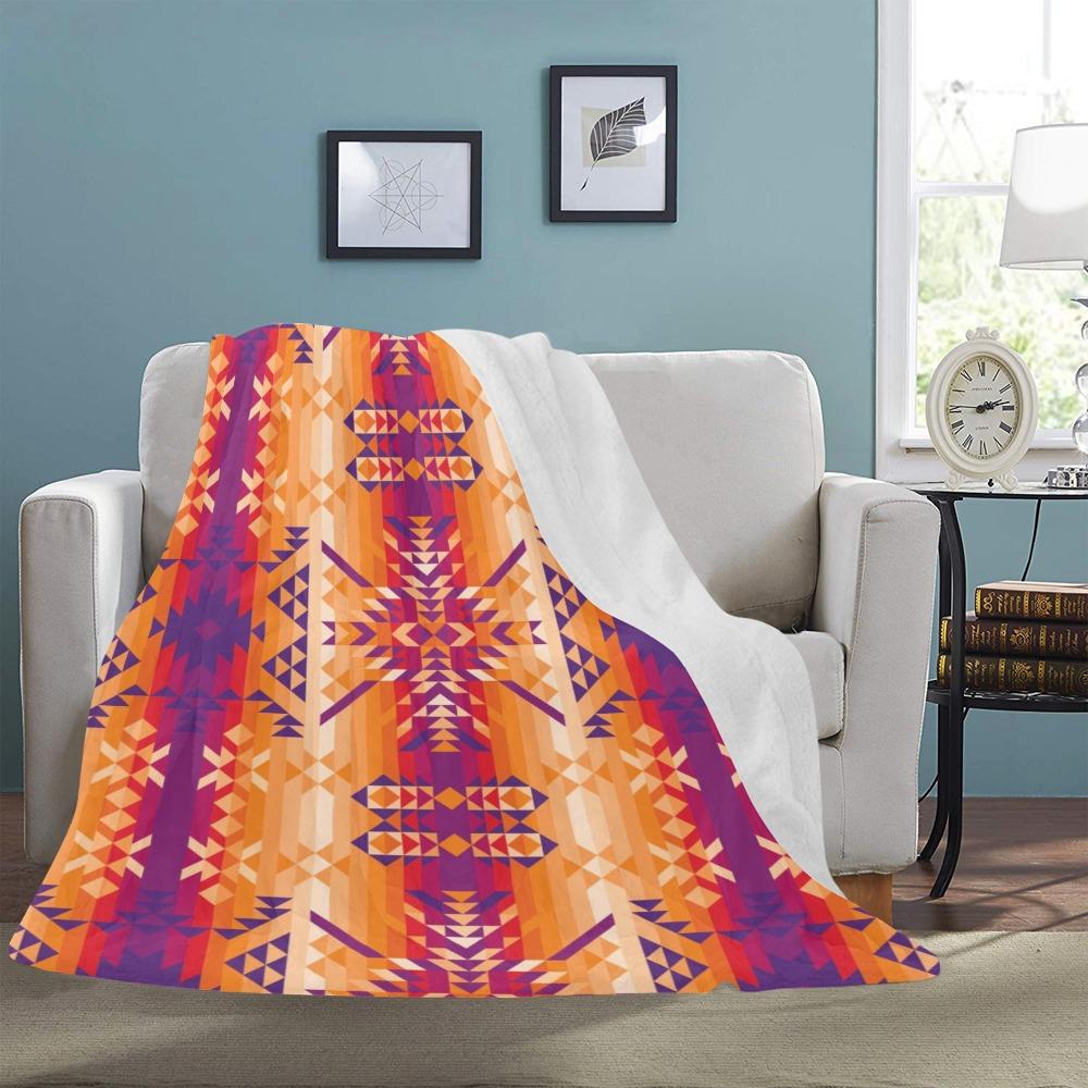 Desert Geo Ultra-Soft Micro Fleece Blanket 60"x80" Ultra-Soft Blanket 60''x80'' e-joyer 