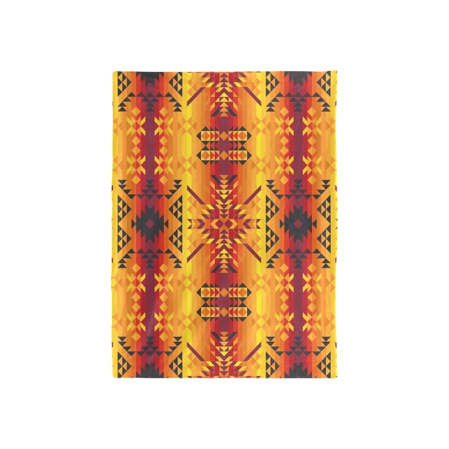 Desert Geo Yellow Red Baby Blanket 40"x50" Baby Blanket 40"x50" e-joyer 