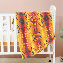 Load image into Gallery viewer, Desert Geo Yellow Red Baby Blanket 40&quot;x50&quot; Baby Blanket 40&quot;x50&quot; e-joyer 
