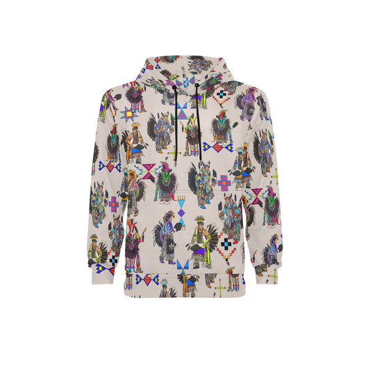 Men's Tradish Dancers Muslin White Fleece Hoodie