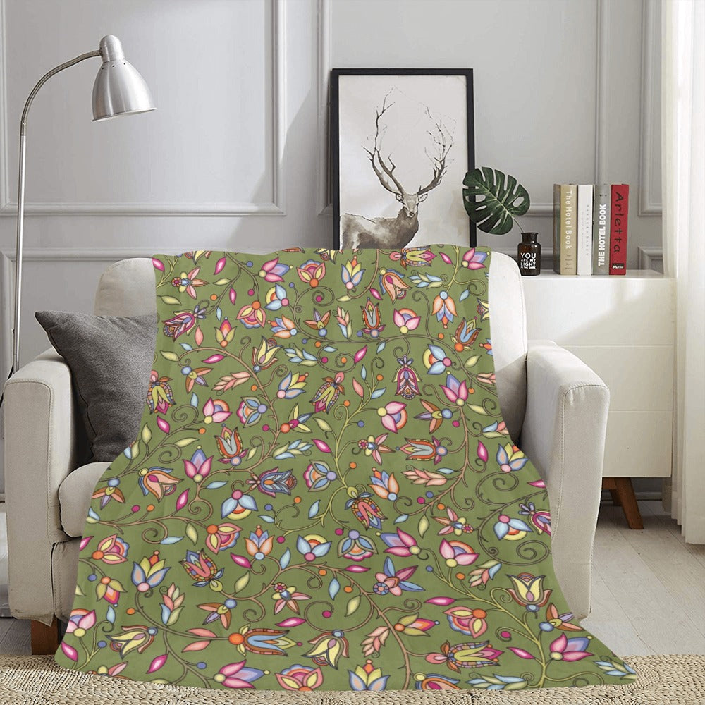 Buffalo Bloom Sage X-Large Micro Fleece Blanket