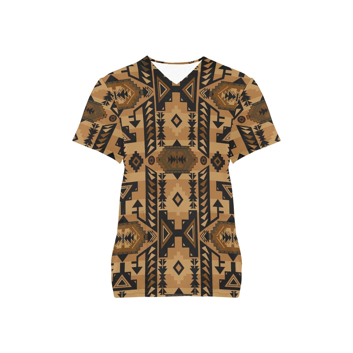 Chiefs Mountain Tan Scrub Top