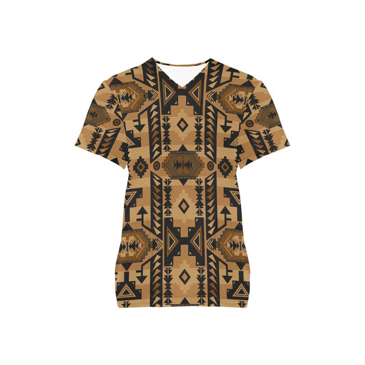 Chiefs Mountain Tan Scrub Top