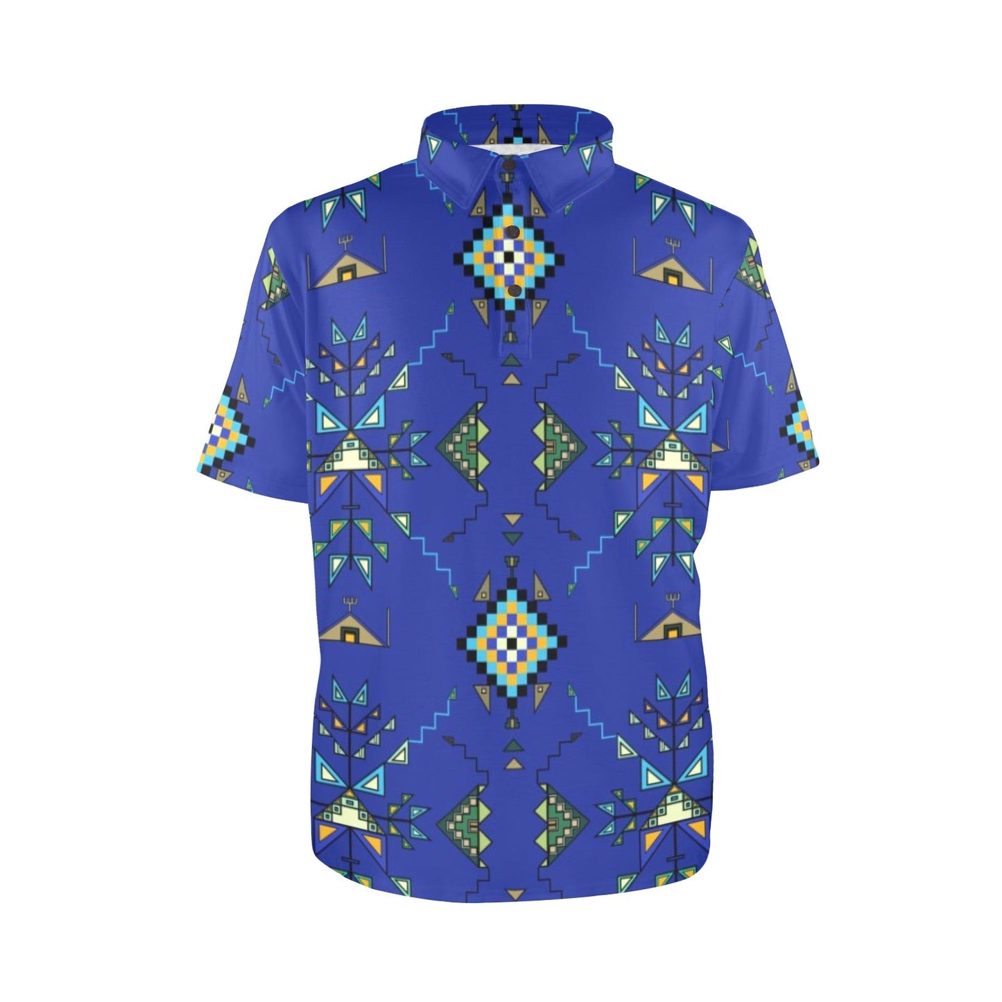 Bear Shield Dark Blue Polo Shirt