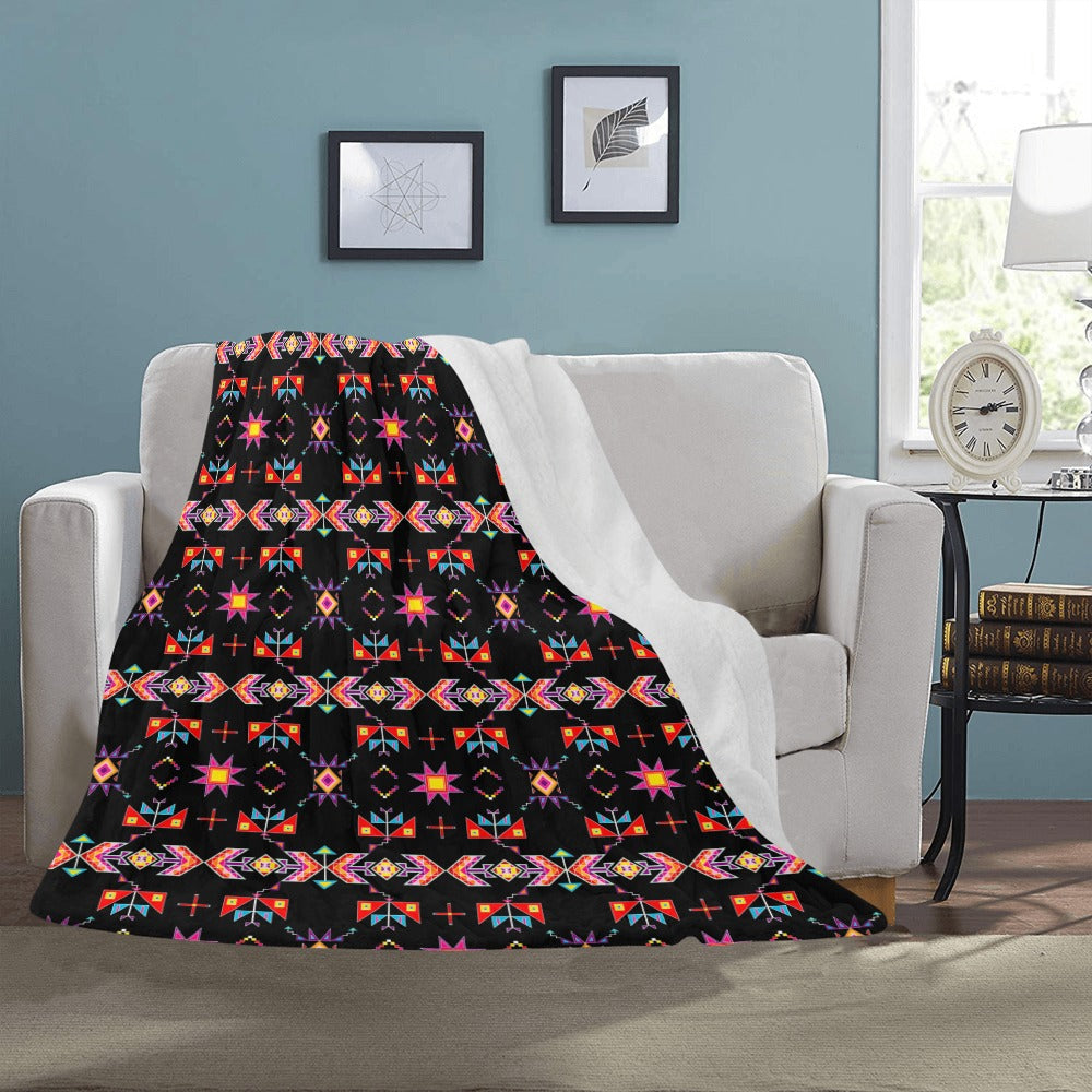 Scattered Generations Black Ultra-Soft Micro Fleece Blanket 50"x60"