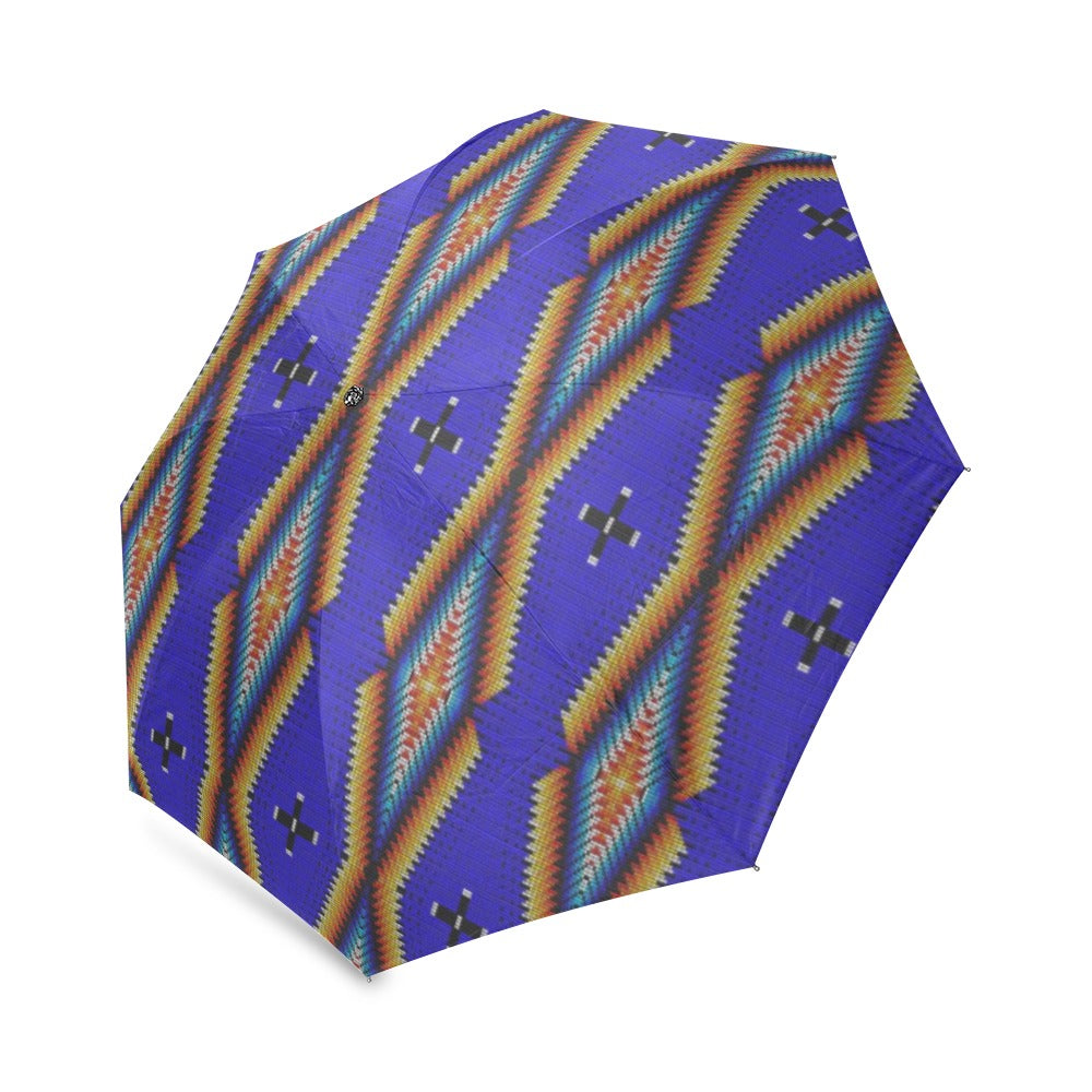 Diamond in the Bluff Blue Foldable Umbrella