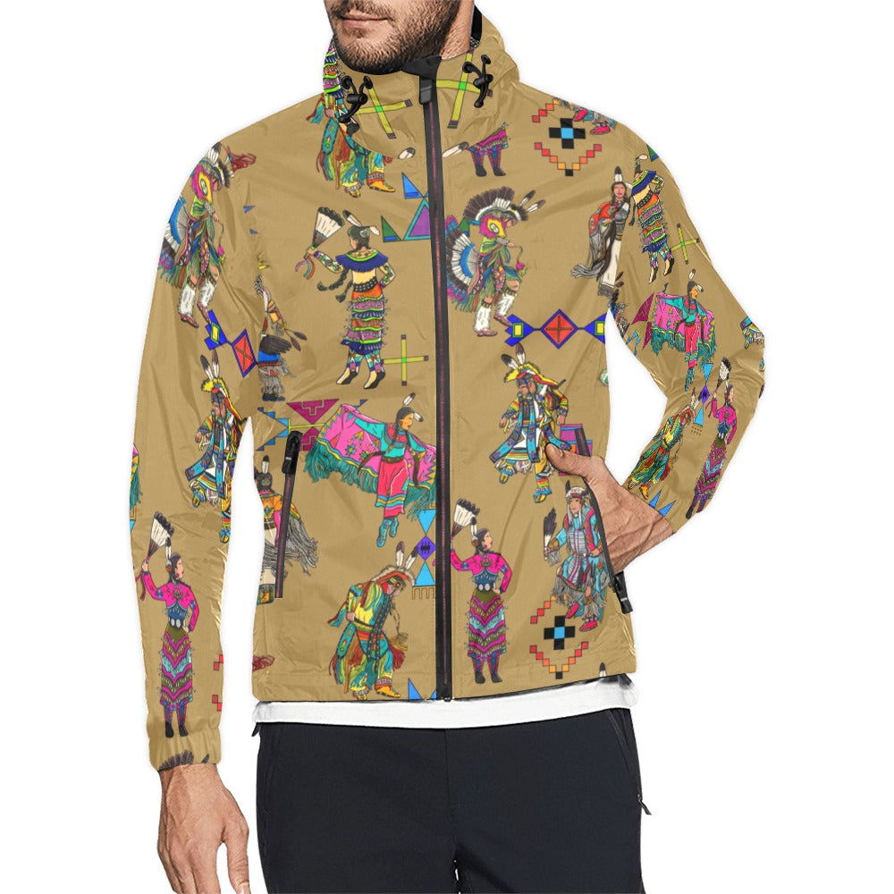 Grand Entry Dancers Earth Men's Windbreaker