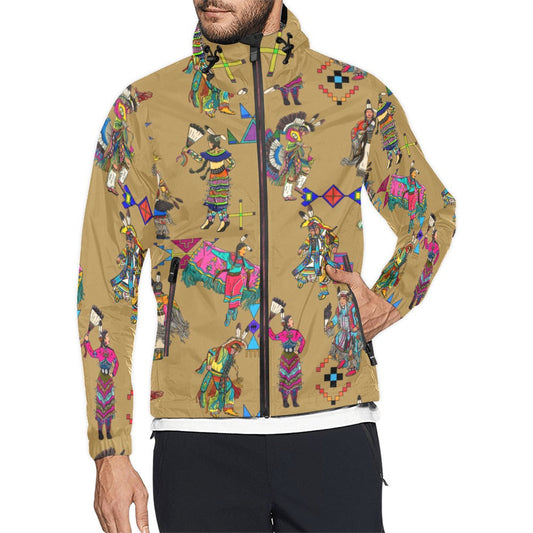 Grand Entry Dancers Earth Men's Windbreaker