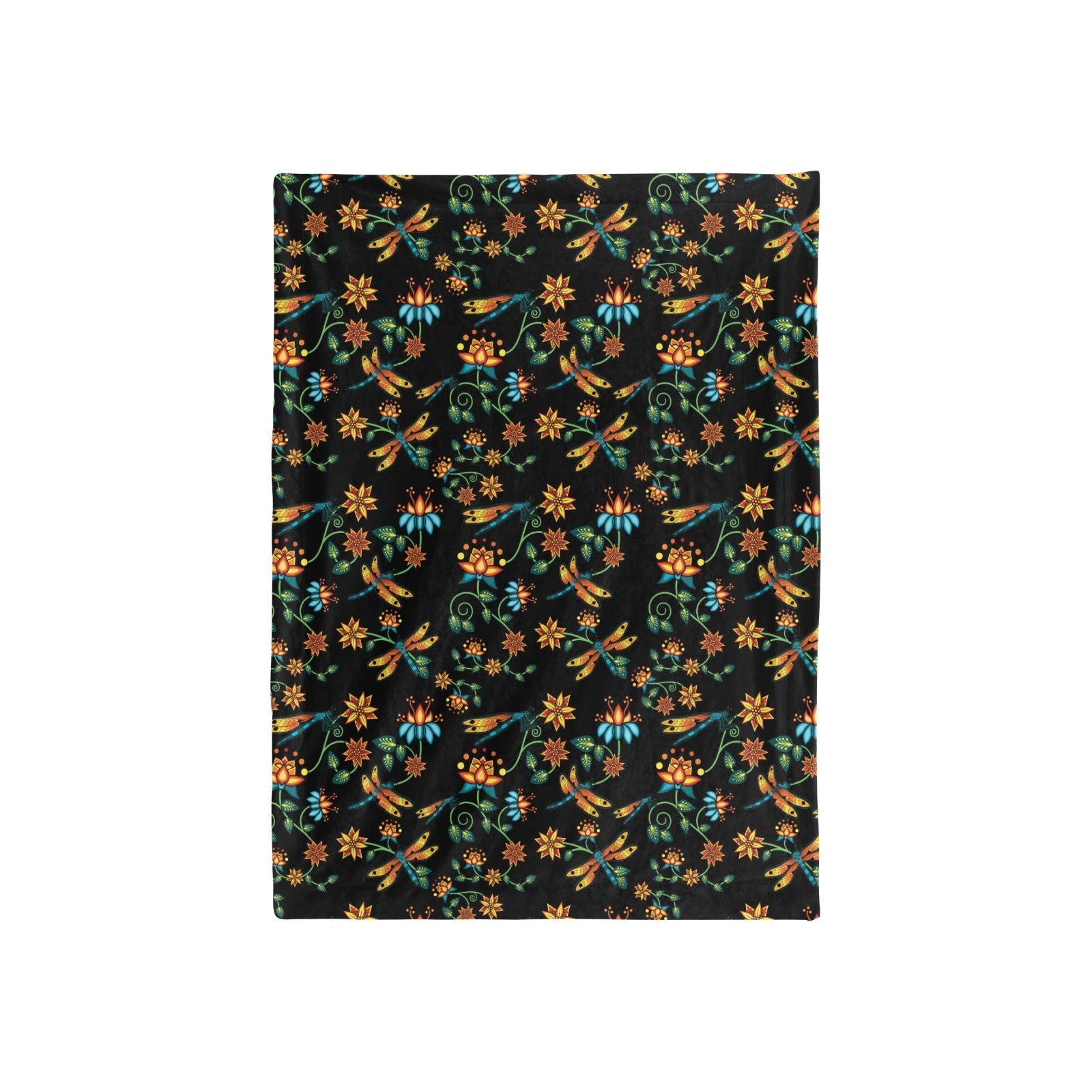 Dragon Lily Noir Baby Blanket 40"x50" Baby Blanket 40"x50" e-joyer 