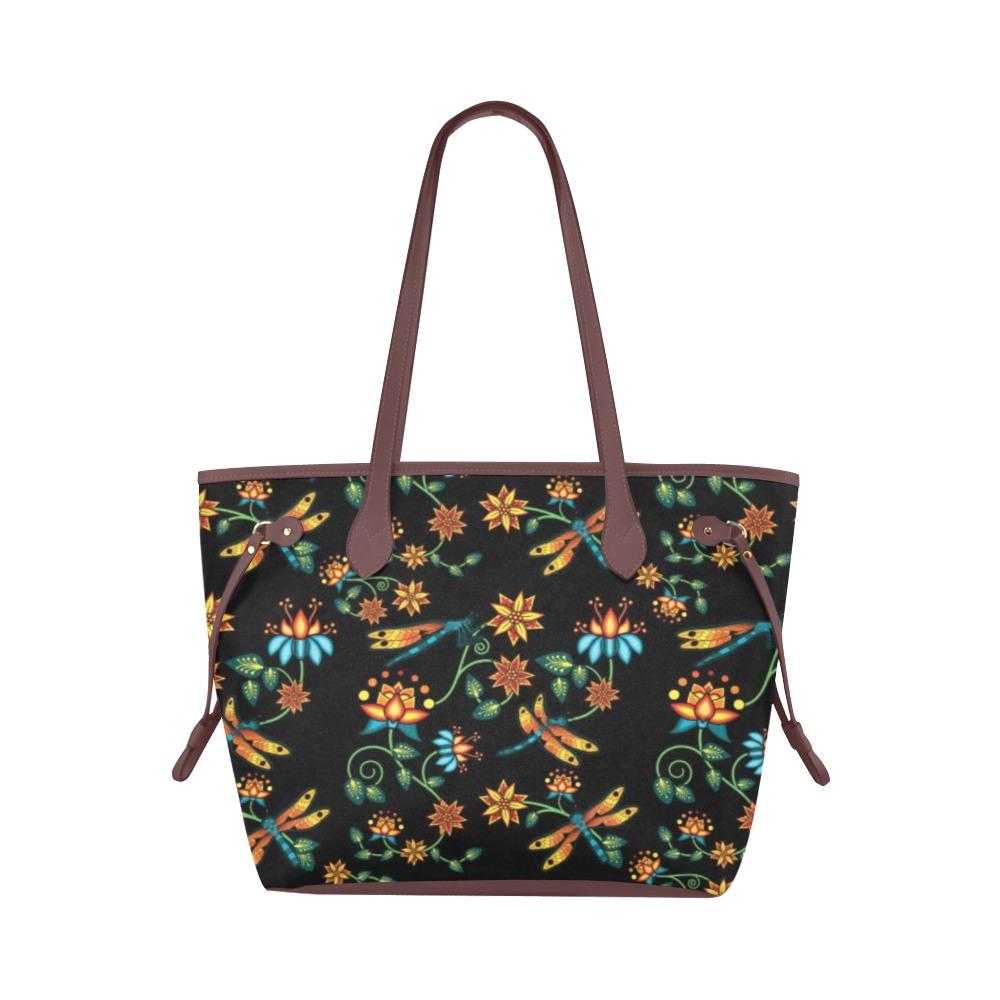 Dragon Lily Clover Canvas Tote