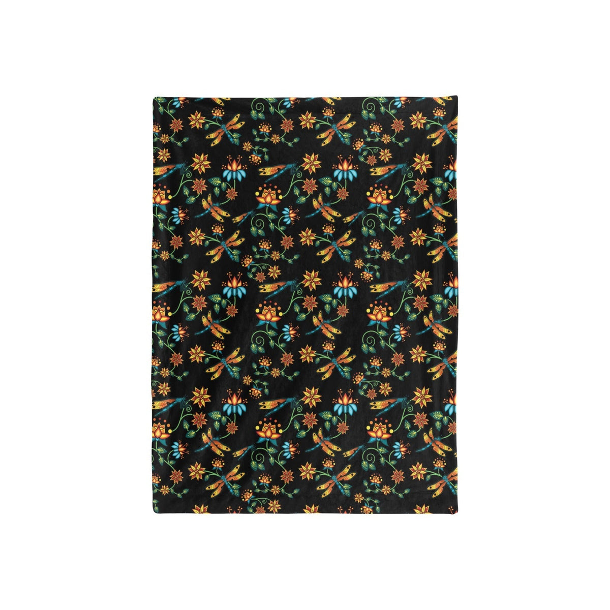Dragon Lily Noir Large Baby Blanket by 49 Dzine (image 3)