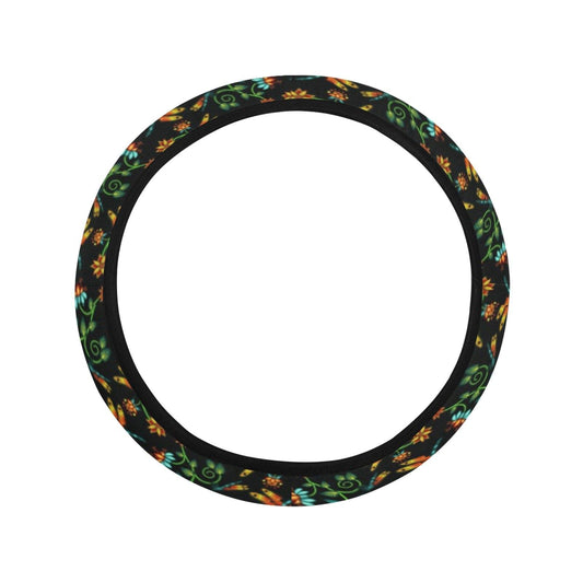Dragon Lily Steering Wheel Cover