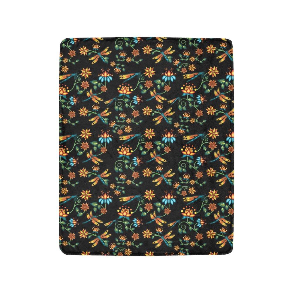 Dragon Lily Small Micro Fleece Blanket