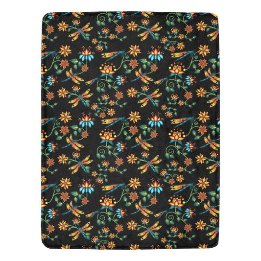 Dragon Lily X-Large Micro Fleece Blanket