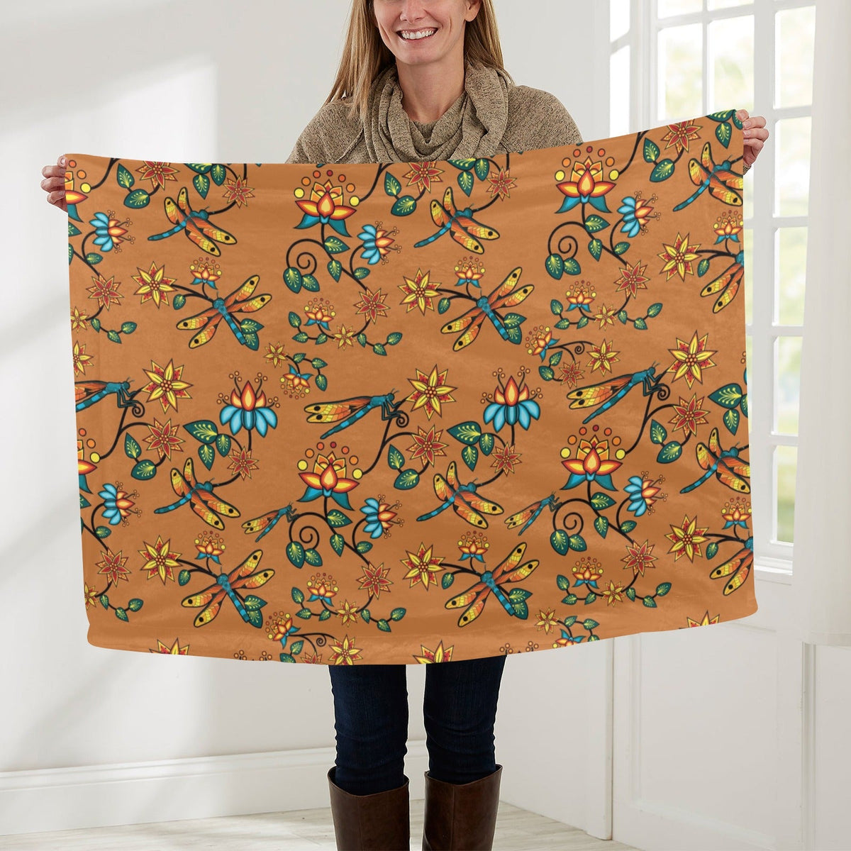Dragon Lily Sierra Small Baby Blanket by 49 Dzine