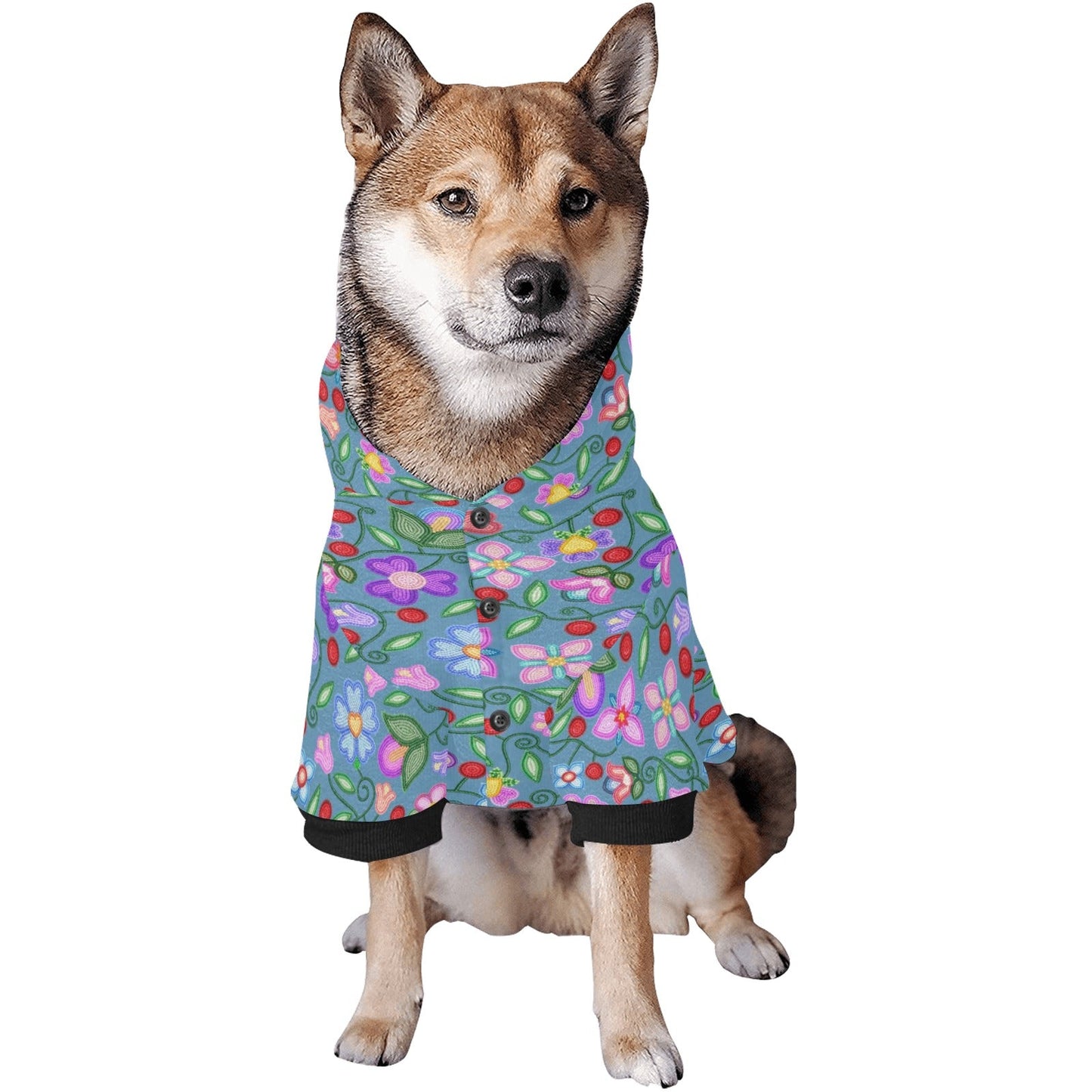 Petal Harmony River Pet Hoodie