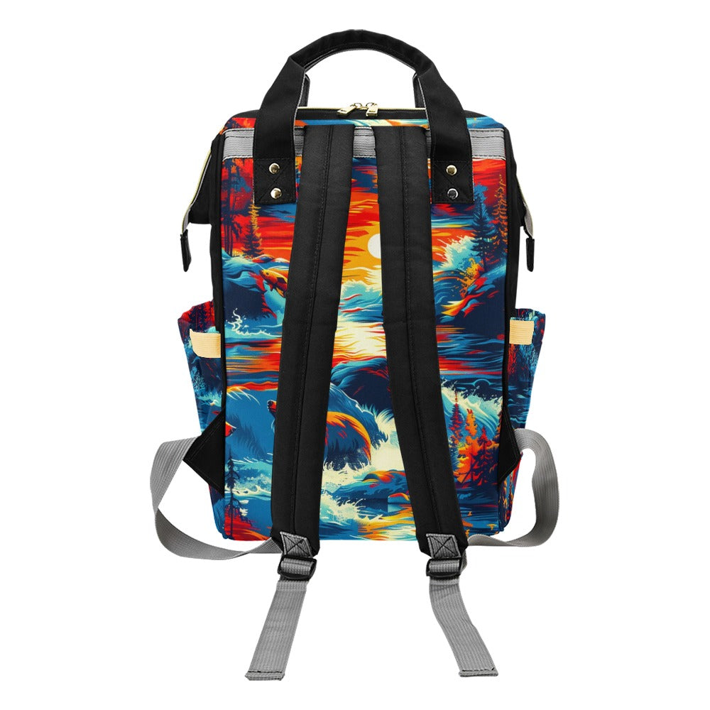 Fishing Bears 2 Diaper Bag