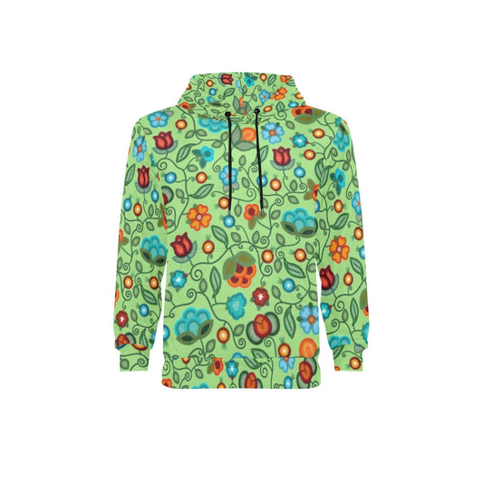 Prairie Fire Petals Sage Fleece Hoodie