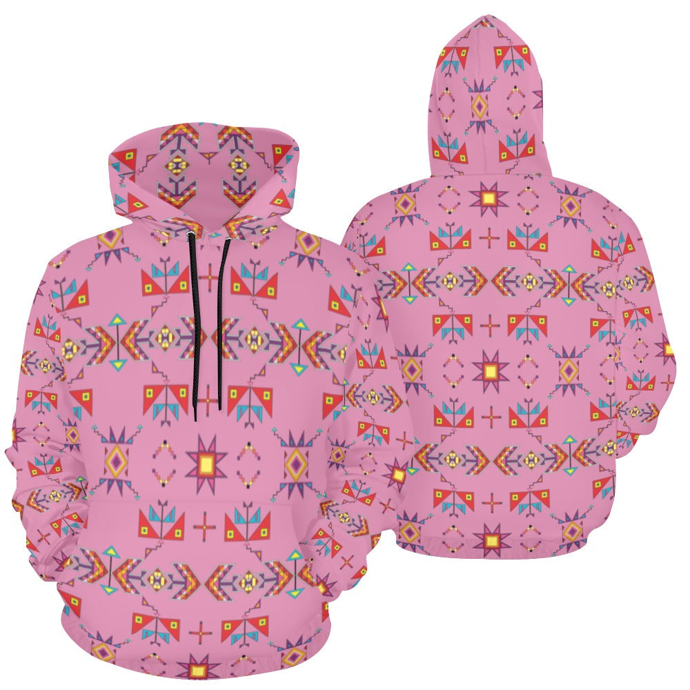 Scattered Generations Pink Hoodie for Women