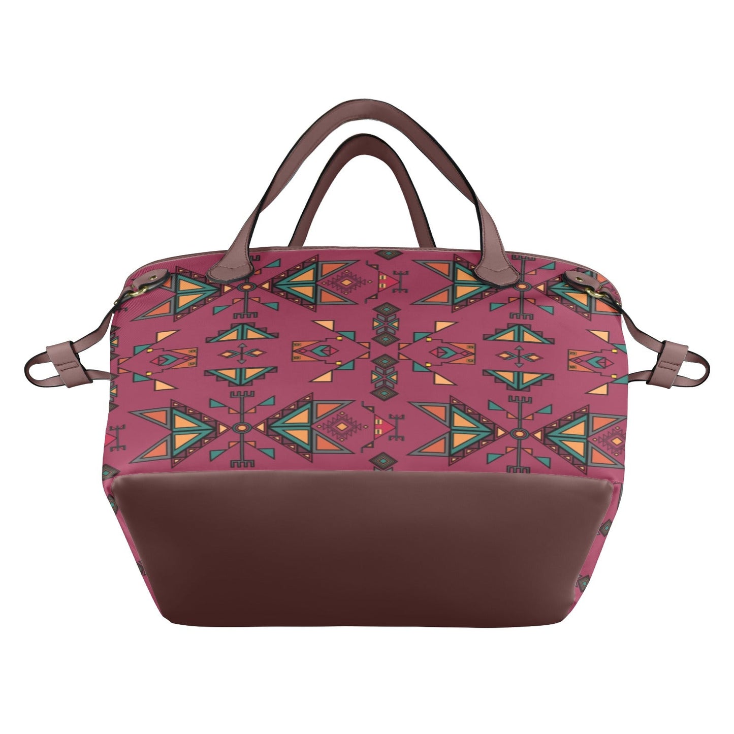 Arrow Dawn Maroon Clover Canvas Tote Bag