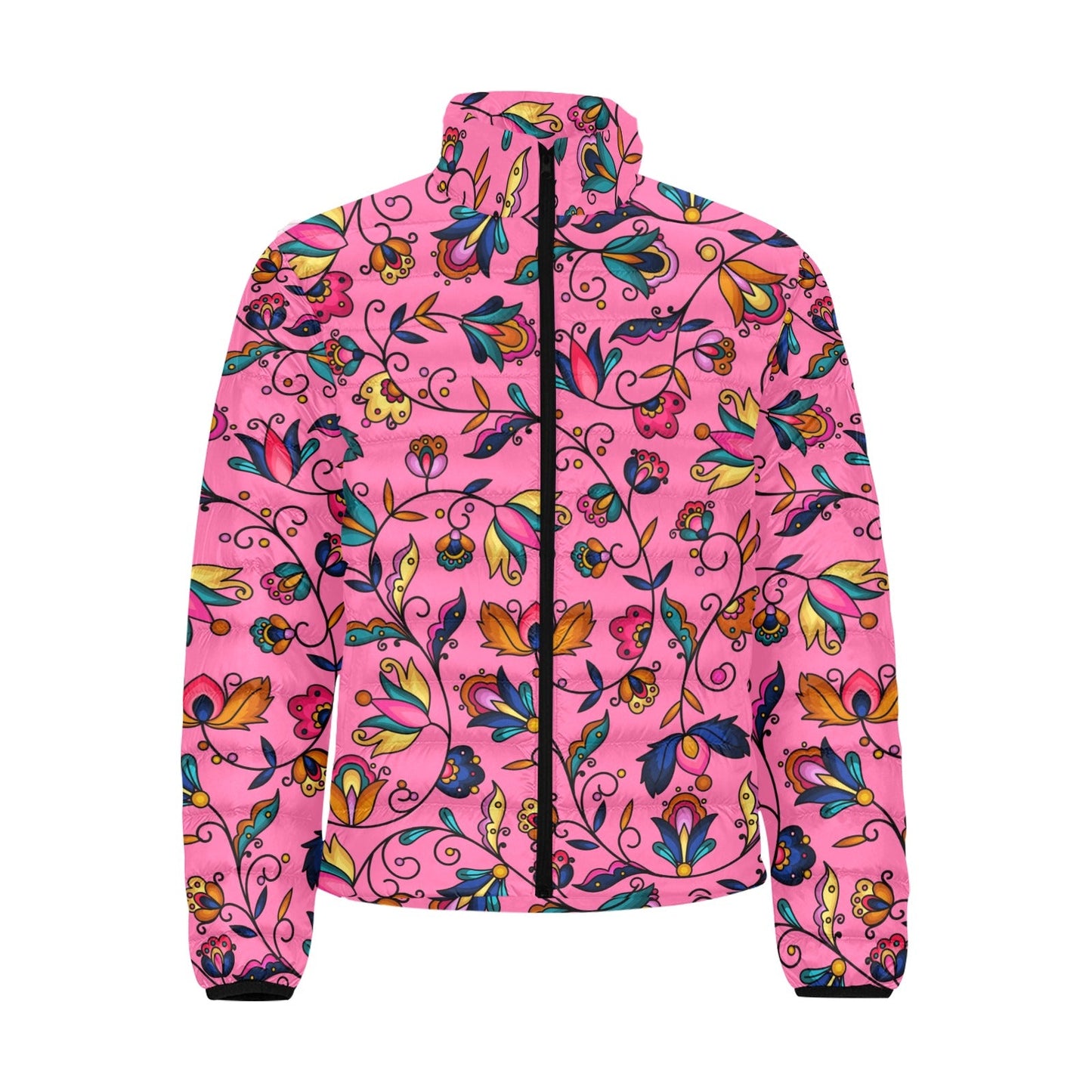 Copper Prairie Petals Pink Padded Jacket