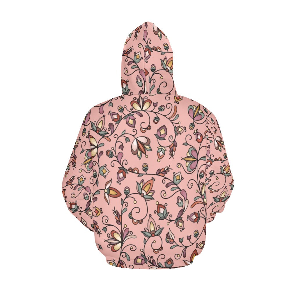 Burnt Sky Petals Peach Hoodie for Men
