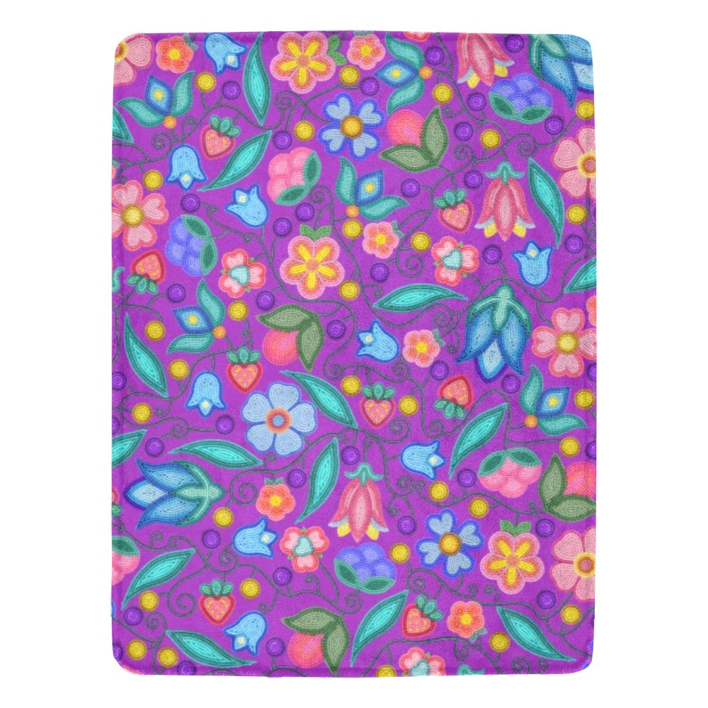 Sweet Offering Purple X-Large Micro Fleece Blanket
