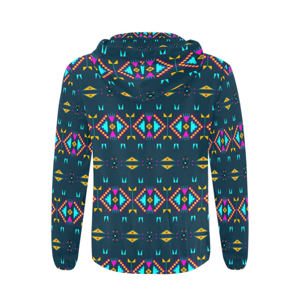 Rite of Passage Dark Teal Men's Zipper Hoodie
