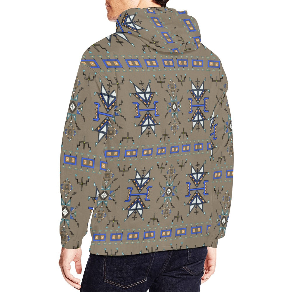 Eagle Strike Brown Hoodie for Men