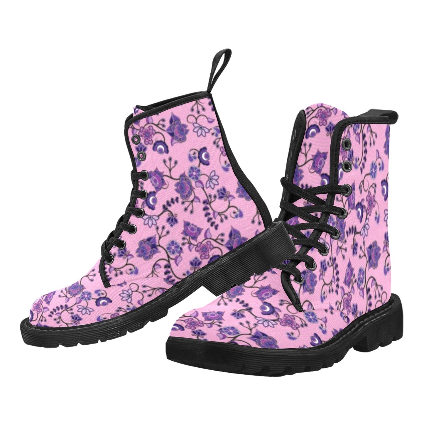 Purple Floral Amour Boots