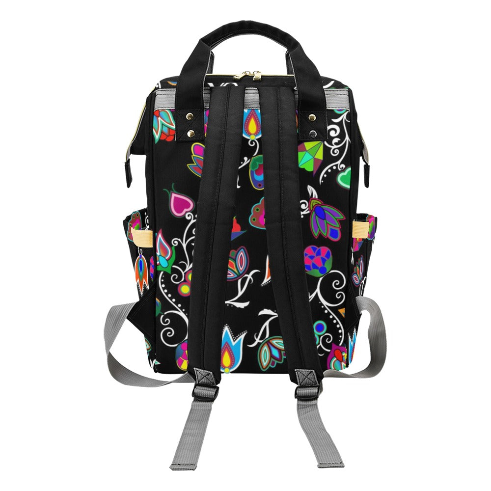 Indigenous Paisley Black Diaper Bag