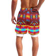 Load image into Gallery viewer, Visions of Lasting Peace Men&#39;s Sports Shorts with Compression Liner
