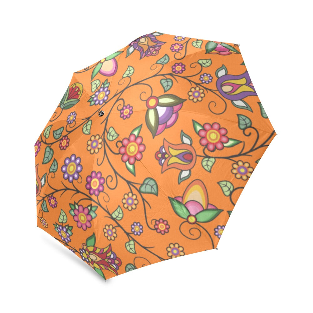 Heartbeat Petals ECM Orange Foldable Umbrella