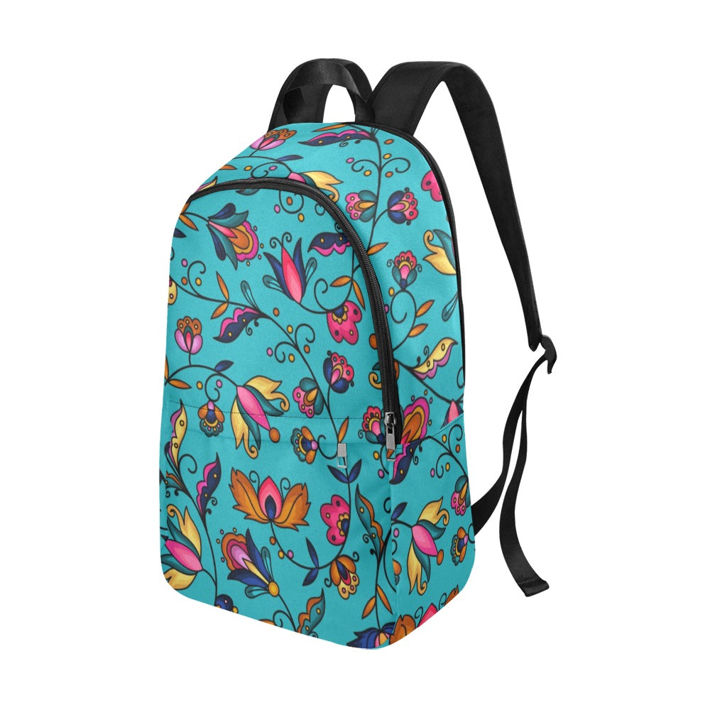 Copper Prairie Petals Turquoise Backpack