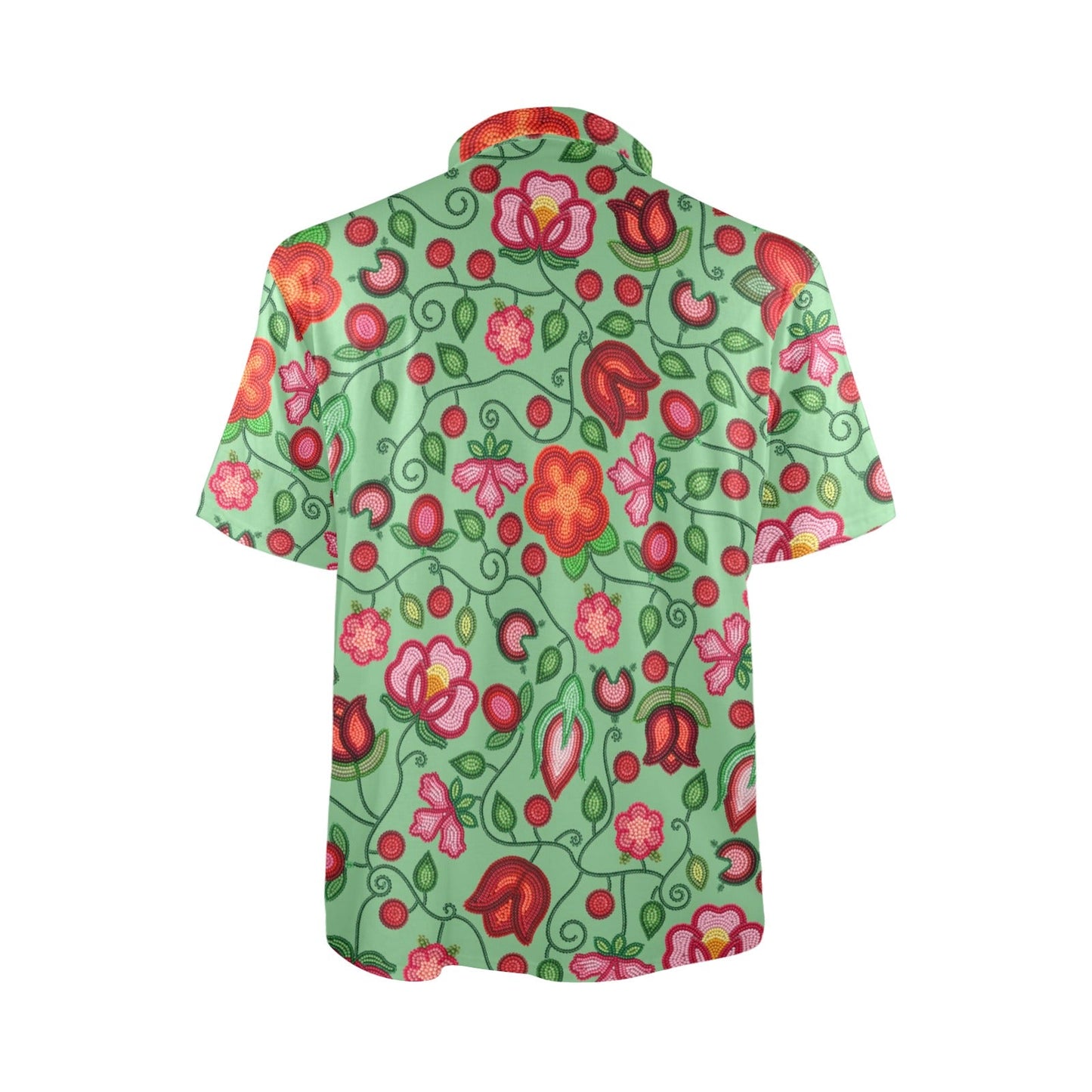 Rose Reverie Green Polo Shirt